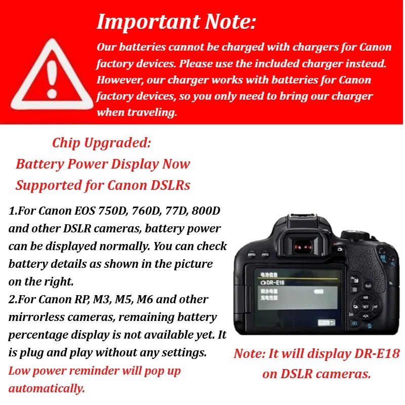 LP-E17 7.2V 1040mAh Rechargeab - огляд і ціна Canon Camera Eos R50