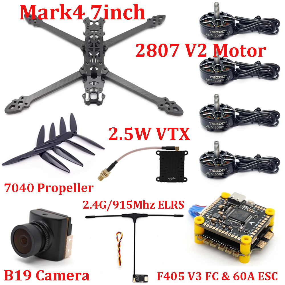 Mark4 7inch Frame Kit F405 V3  - огляд і ціна Drone Kit Build Yourself